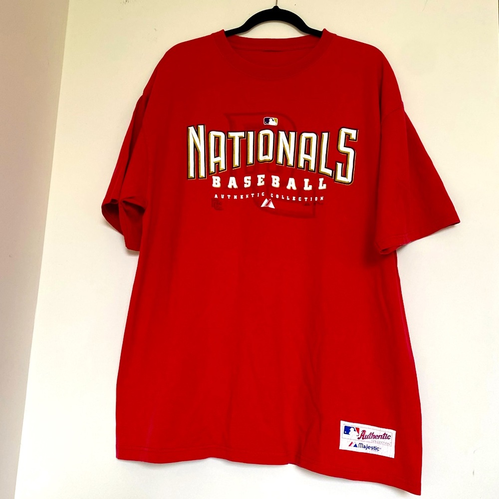 MLB Washington Nationals Authentic Collection Shirt Size XXL Activewear Sporty